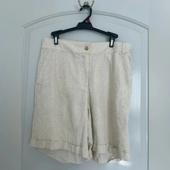 Santa Barbara Linen Blend Shorts Jorts size large NWT - Picture 13 of 13